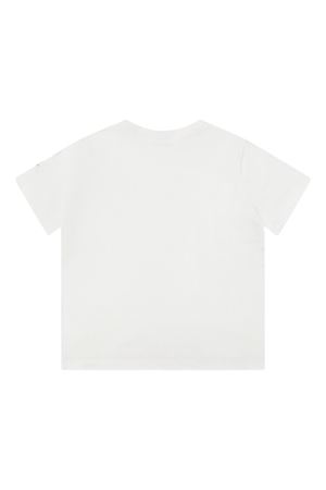 t-shirt in cotone bianco MONCLER KIDS | L19548C0002589AFV034